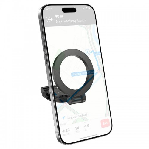 Утримувач HOCO Rider folding Ring Magnetic Car holder H98 (center console) black