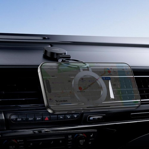 Утримувач HOCO Rider folding Ring Magnetic Car holder H98 (center console) black