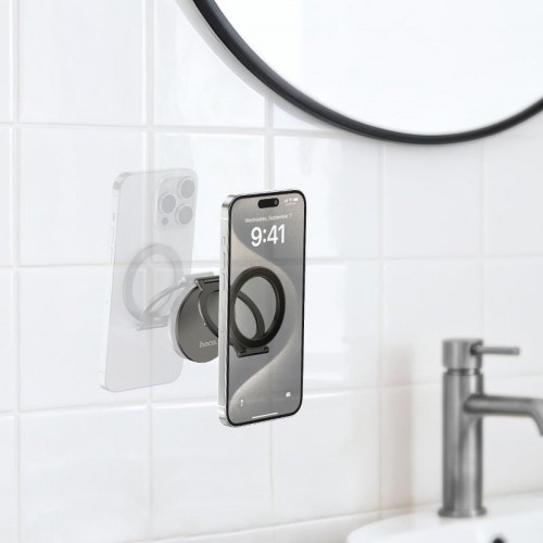 Утримувач HOCO Whale magnetic ring holder H102 (multi-scene) black
