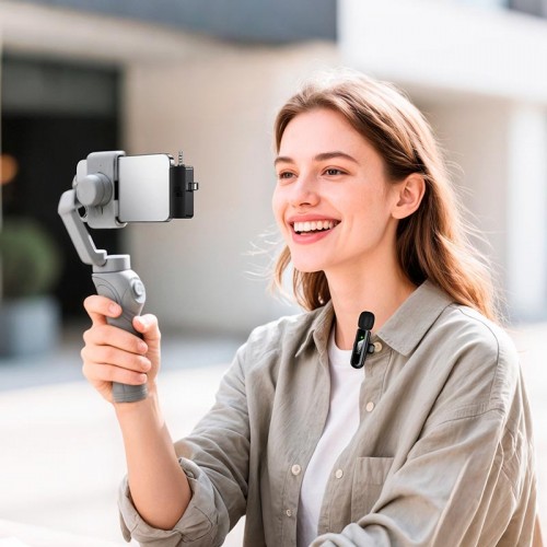 Микрофон HOCO Fair wireless microphone L20B (iP/Type-C/3.5) |ENC, 2.4G|