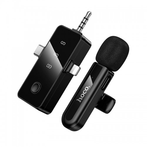 Микрофон HOCO Fair wireless microphone L20B (iP/Type-C/3.5) |ENC, 2.4G|