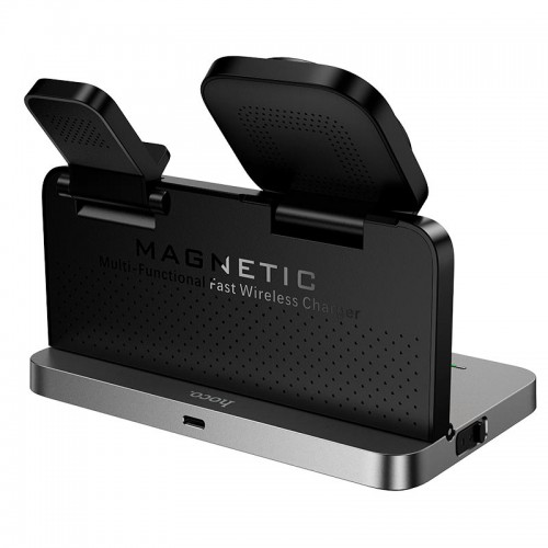 Зарядка Qi HOCO 4-in-1 wireless charger with alarm clock DWQ03 |15W|