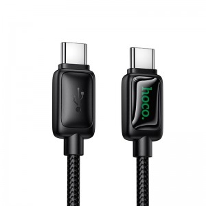 Кабель HOCO Type-C to Type-C Mundo charging data cable U146 |1.2m, 60W| black