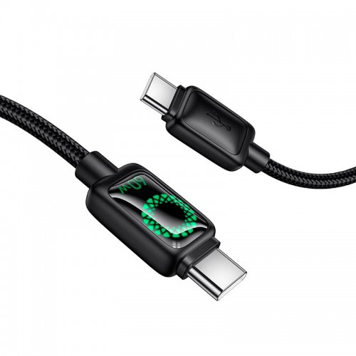 Кабель HOCO Type-C to Type-C Mundo charging data cable U146 |1.2m, 60W| black