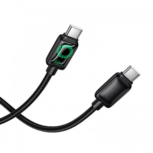 Кабель HOCO Type-C to Type-C Mundo charging data cable U146 |1.2m, 60W| black