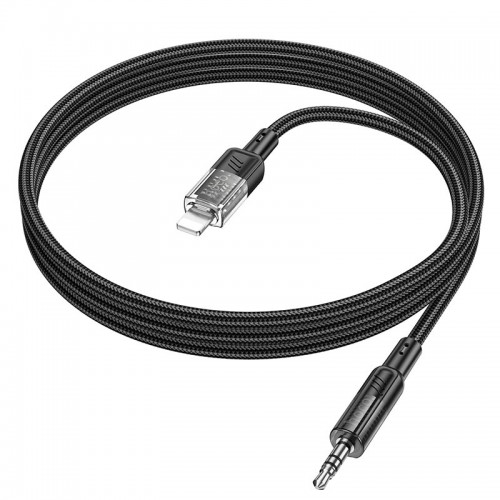 Кабель Hoco Spirit transparent digital audio conversion cable iP UPA27 |1.2M| black