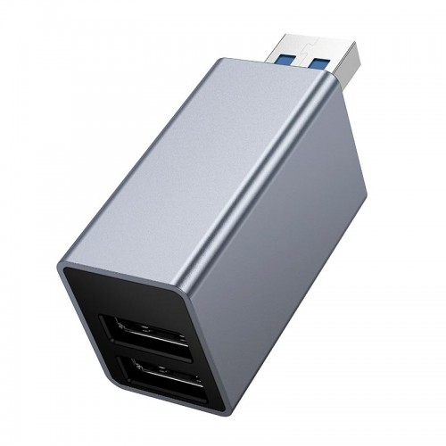 Перехідник HOCO 3-in-1 converter HB54 (USB to USB2.0*2+USB3.0) grey