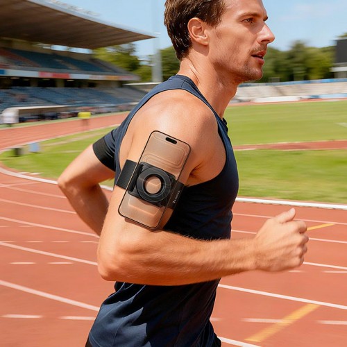 Тримач на руку магнітний HOCO wrist armband magnetic mobile phone holder GT20 black