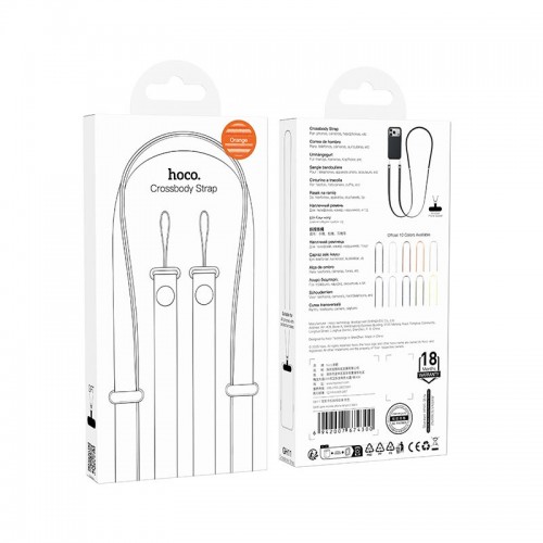 Ремінець універсальний HOCO Jane mobile phone lanyard GH11 black