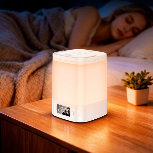 Лампа HOCO Smart clock night light HX15 |7h| white