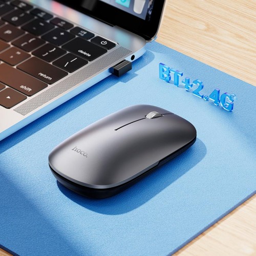 Мышь HOCO Adelanto dual-mode wireless mouse GM43 (rechargeable version) |BT/2.4G, 800/1200/1600 dpi|