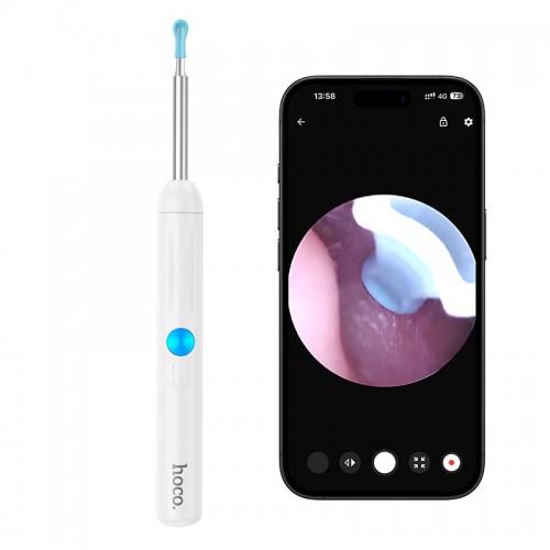 Ушная щетка с камерой HOCO Ears cleaning tool with camera HP65 |Wi-Fi, App|