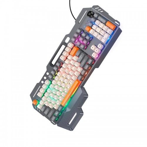 Клавіатура HOCO Wired metal cover gaming keyboard DI98 |RGB, 104 Keys| (UA/ru/EN Layouts) black