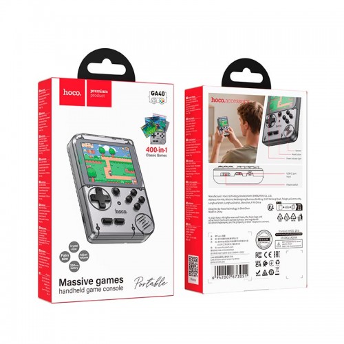 Портативна ігрова консоль HOCO Brilliant vertical screen handheld game console GA40 |400 Games|