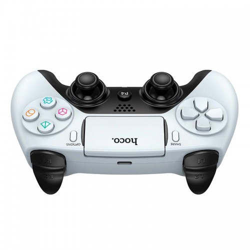 Ігровий контролер HOCO Phoenix PS4/PC Wireless Game Controller GA1 |8h, BT4.2, 3.5mm, Trackpad, RGB| white