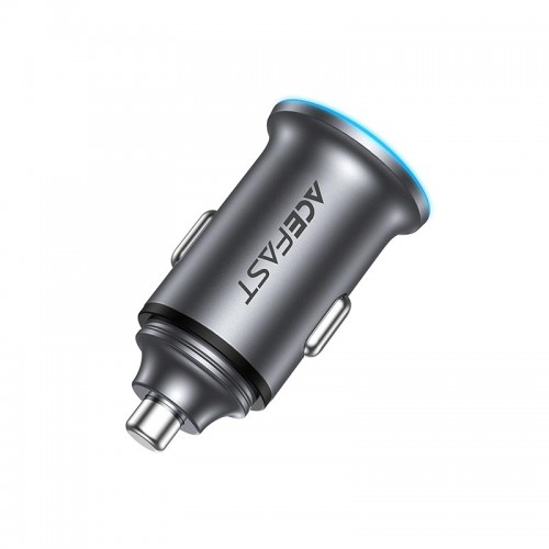 Адаптер автомобильный ACEFAST PD dual port metal car charger B15 |1Type-C/1USB, PD/QC, 65W/3A|