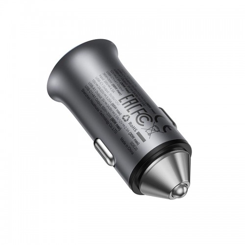 Адаптер автомобильный ACEFAST PD dual port metal car charger B16 |1Type-C/1USB, PD/QC, 95W/3A|