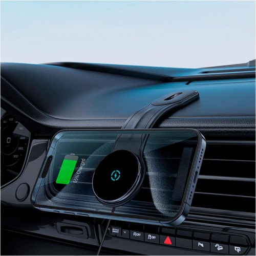 Утримувач ACEFAST D21 Velcro in-car wireless charging holder black