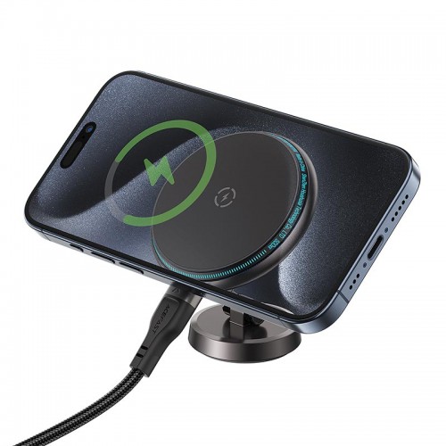 Держатель ACEFAST magnetic folding wireless charging car holder D30 |15W|