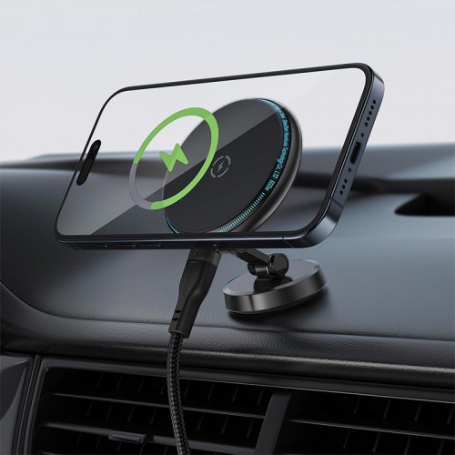 Тримач ACEFAST magnetic folding wireless charging car holder D30 |15W| black