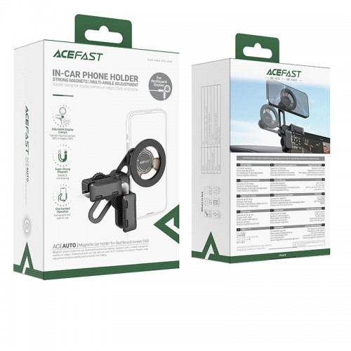 Тримач ACEFAST magnetic car holder for dashboard screen D43 |4.7-6.9"| black