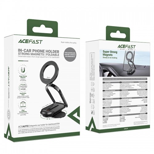 Тримач ACEFAST magnetic car holder for dashboard D54 |4.7-6.9"| black