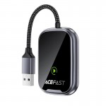 Адаптер ACEFAST CarPlay/Android AUTO бездротовий adapter for car QC1 grey