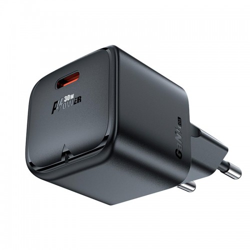 Адаптер сетевой ACEFAST PD mini GaN USB-C charger A77 |1USB-C, 30W/3A|