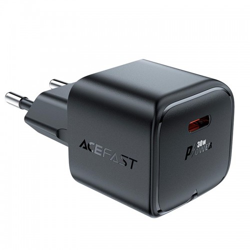 Адаптер мережний ACEFAST PD mini GaN USB-C charger A77 |1USB-C, 30W/3A| black