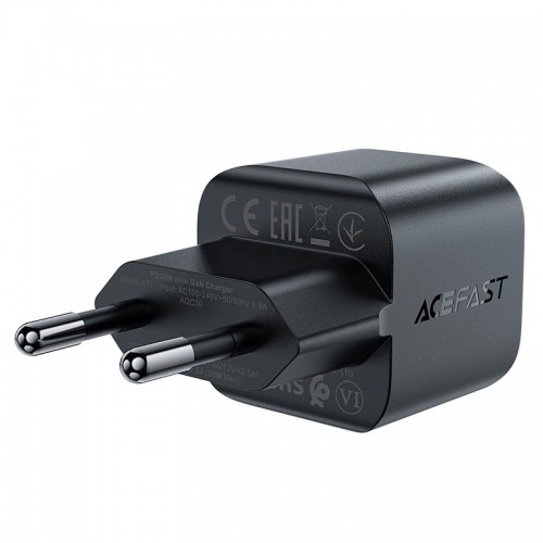 Адаптер мережний ACEFAST PD mini GaN USB-C charger A77 |1USB-C, 30W/3A| black