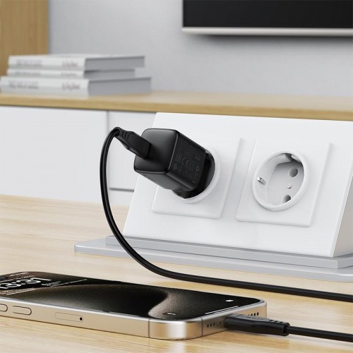Адаптер мережний ACEFAST PD mini GaN USB-C fast charger set A118 (P5) |1USB-C, 30W/3A| black