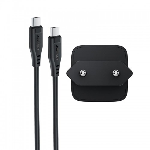 Адаптер мережний ACEFAST PD mini GaN USB-C fast charger set A118 (P5) |1USB-C, 30W/3A| black