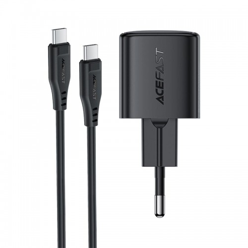 Адаптер мережний ACEFAST PD mini GaN USB-C fast charger set A118 (P5) |1USB-C, 30W/3A| black