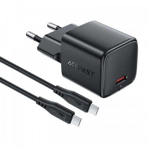 Адаптер мережний ACEFAST PD mini GaN USB-C fast charger set A118 (P5) |1USB-C, 30W/3A| black