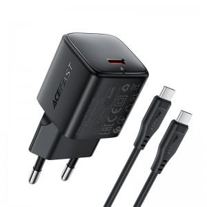Адаптер сетевой ACEFAST PD mini GaN USB-C fast charger set A118 (P5) |1USB-C, 30W/3A|