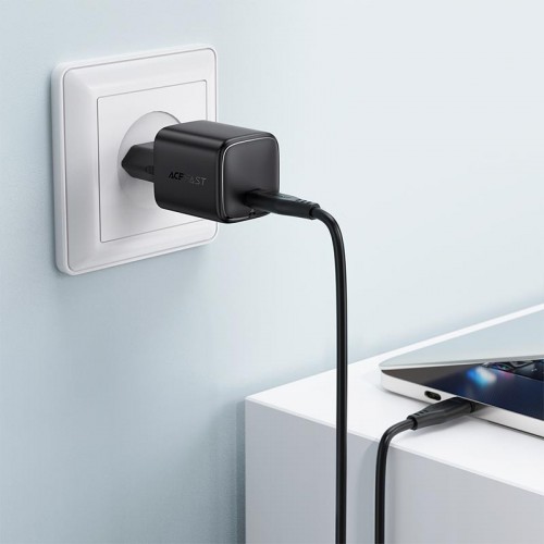 Адаптер мережний ACEFAST PD mini GaN USB-C fast charger A119 |1USB-C, 45W/3A| black