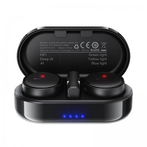 Мікрофон ACEFAST wireless lavalier microphone R3 |8/24h, AI Noice reduction, 80m, USB-C| black