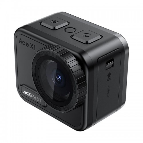 Спорт Камера ACEFAST 4K Waterproof Action Camera X1 |Sony IMX386, Wi-Fi, 2.1"| black