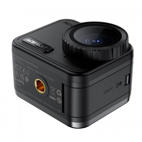 Спорт Камера ACEFAST 4K Waterproof Action Camera X1 |Sony IMX386, Wi-Fi, 2.1"| black