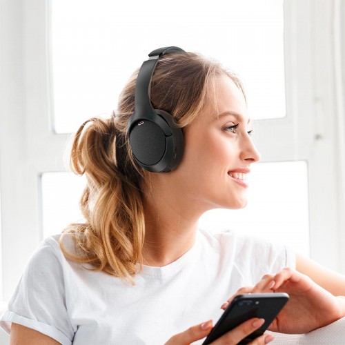 Навушники ACEFAST active noise reduction wireless headset H6 |BT5.3/3.5mm, 45/55h, ANC| black