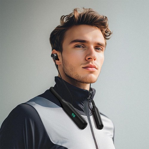 Навушники ACEFAST neck hanging wireless earphones N4 IPX4 |BT5.3/TF, 130h| black