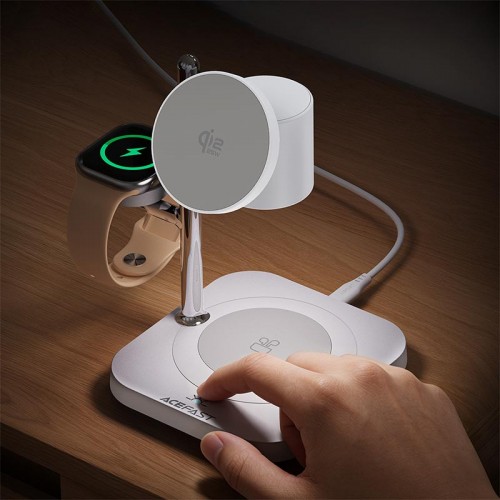 Зарядка Qi2 ACEFAST 4-in-1 desktop wireless charger E39 |25W Max, 32.5W Total|