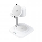 БЗП Qi2 ACEFAST 4-in-1 desktop wireless charger E39 |25W Max, 32.5W Total| white