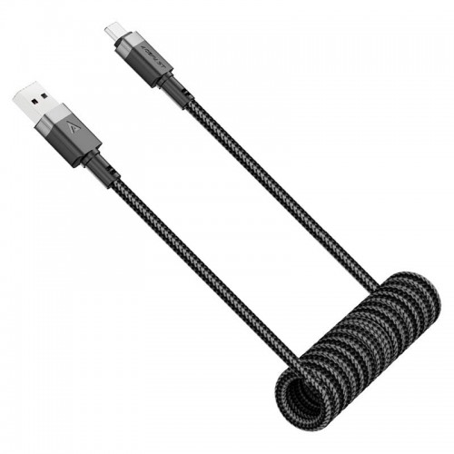 Кабель ACEFAST USB-A to USB-C spring charging data cable C14-04 |1.2m, 3A|