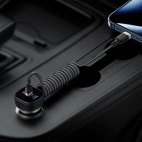 Кабель ACEFAST USB-A to USB-C spring charging data cable C14-04 |1.2m, 3A|