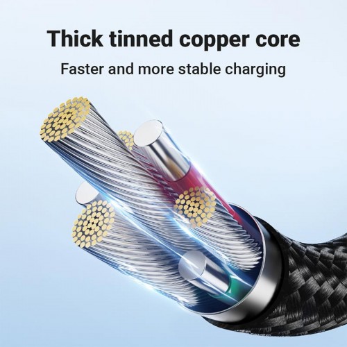 Кабель ACEFAST USB-C до USB-C алюмінієвий alloy charging data cable C20-03 |1.2m, 60W/3A| black