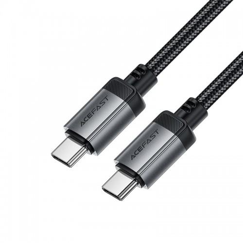 Кабель ACEFAST USB-C до USB-C алюмінієвий alloy charging data cable C20-03 |1.2m, 60W/3A| black