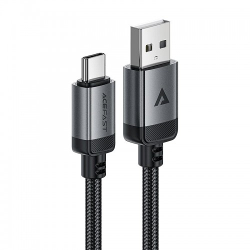 Кабель ACEFAST USB-A to USB-C алюмінієвий alloy charging data cable C20-04 |1.2m, 3A| black