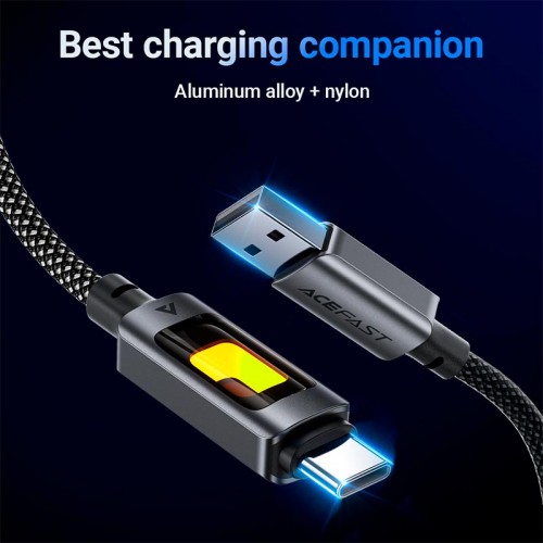 Кабель ACEFAST USB-A to USB-C fantasy color series braided Charging data cable C21-04 |1.2m, 3A|