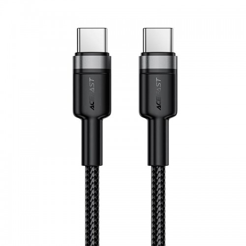 Кабель ACEFAST USB-C to USB-C алюмінієвий alloy charging data cable C22-03 |1.2m, 60W/3A| black